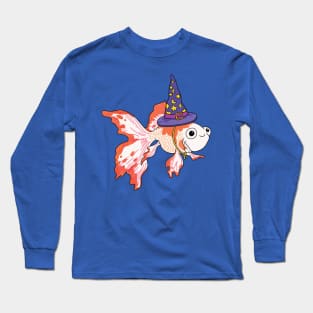 Cute Goldfish Wizard Long Sleeve T-Shirt